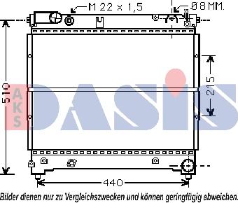 AKS Dasis 320019N - Radiators, Motora dzesēšanas sistēma autodraugiem.lv