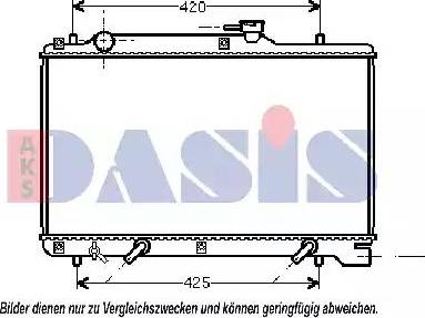 AKS Dasis 320014N - Radiators, Motora dzesēšanas sistēma autodraugiem.lv