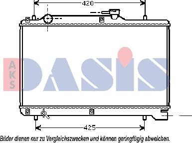 AKS Dasis 320012N - Radiators, Motora dzesēšanas sistēma autodraugiem.lv