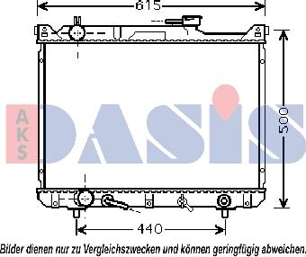 AKS Dasis 320023N - Radiators, Motora dzesēšanas sistēma autodraugiem.lv