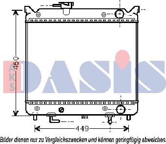 AKS Dasis 320022N - Radiators, Motora dzesēšanas sistēma autodraugiem.lv