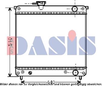 AKS Dasis 320340N - Radiators, Motora dzesēšanas sistēma autodraugiem.lv