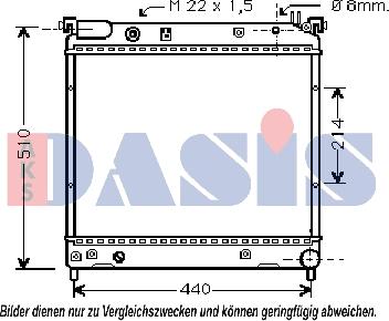 AKS Dasis 320360N - Radiators, Motora dzesēšanas sistēma autodraugiem.lv