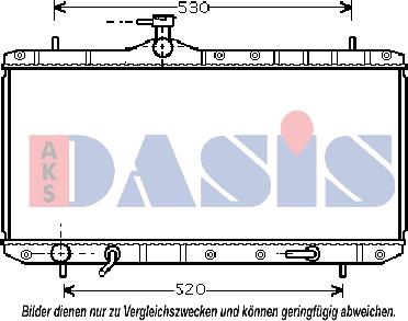 AKS Dasis 322005N - Radiators, Motora dzesēšanas sistēma autodraugiem.lv