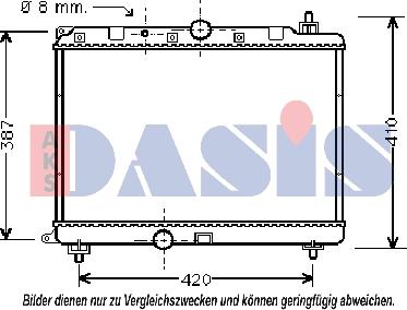 AKS Dasis 370410N - Radiators, Motora dzesēšanas sistēma autodraugiem.lv