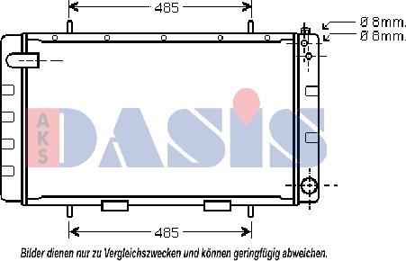 AKS Dasis 370510N - Radiators, Motora dzesēšanas sistēma autodraugiem.lv