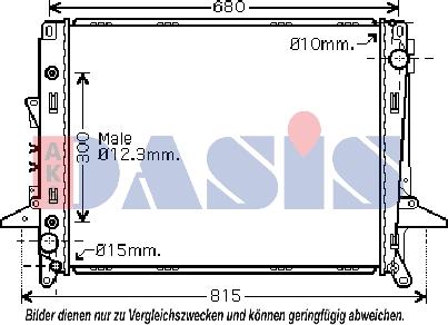 AKS Dasis 370000N - Radiators, Motora dzesēšanas sistēma autodraugiem.lv