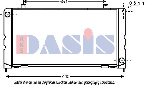 AKS Dasis 370011N - Radiators, Motora dzesēšanas sistēma autodraugiem.lv