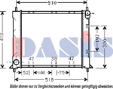 AKS Dasis 370027N - Radiators, Motora dzesēšanas sistēma autodraugiem.lv