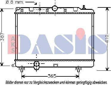 AKS Dasis 370350N - Radiators, Motora dzesēšanas sistēma autodraugiem.lv