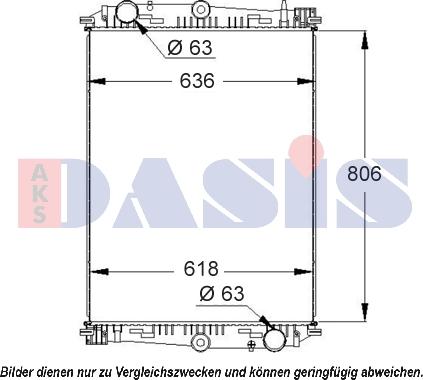 AKS Dasis 290006S - Radiators, Motora dzesēšanas sistēma autodraugiem.lv