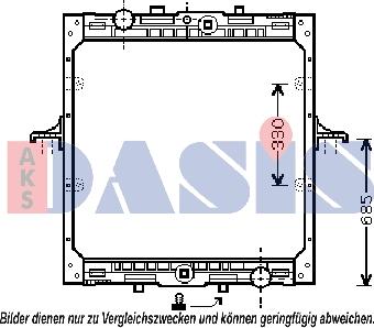 AKS Dasis 290200N - Radiators, Motora dzesēšanas sistēma autodraugiem.lv