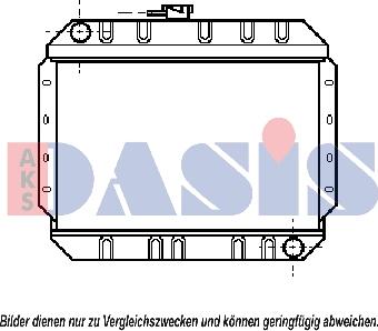 AKS Dasis 250140N - Radiators, Motora dzesēšanas sistēma autodraugiem.lv