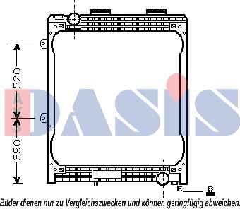 AKS Dasis 260003N - Radiators, Motora dzesēšanas sistēma autodraugiem.lv