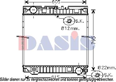 AKS Dasis 260014N - Radiators, Motora dzesēšanas sistēma autodraugiem.lv