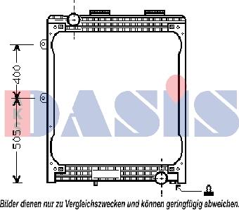 AKS Dasis 260140N - Radiators, Motora dzesēšanas sistēma autodraugiem.lv