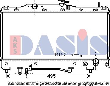 AKS Dasis 210510N - Radiators, Motora dzesēšanas sistēma autodraugiem.lv