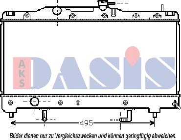 AKS Dasis 210680N - Radiators, Motora dzesēšanas sistēma autodraugiem.lv