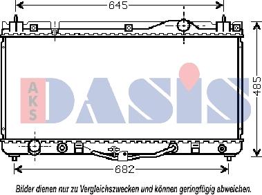 AKS Dasis 210099N - Radiators, Motora dzesēšanas sistēma autodraugiem.lv