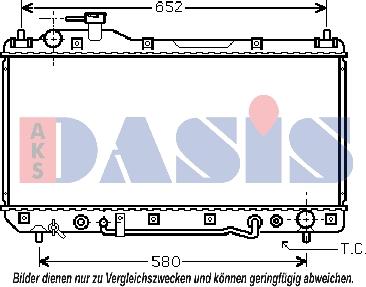 AKS Dasis 210096N - Radiators, Motora dzesēšanas sistēma autodraugiem.lv