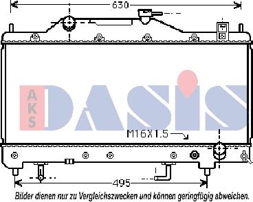 AKS Dasis 210092N - Radiators, Motora dzesēšanas sistēma autodraugiem.lv