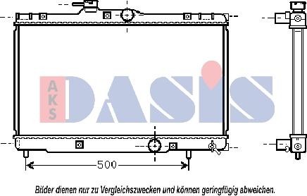 AKS Dasis 210045N - Radiators, Motora dzesēšanas sistēma autodraugiem.lv