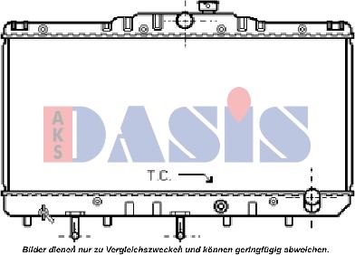 AKS Dasis 210040N - Radiators, Motora dzesēšanas sistēma autodraugiem.lv