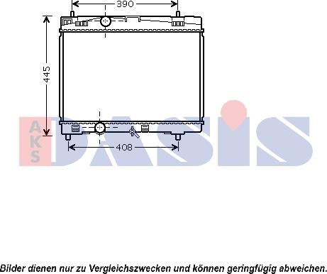 AKS Dasis 210062N - Radiators, Motora dzesēšanas sistēma autodraugiem.lv