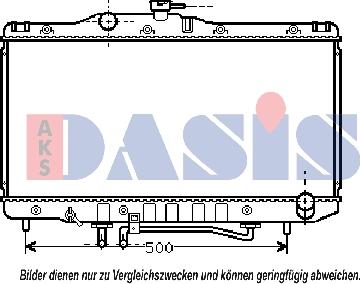 AKS Dasis 210081N - Radiators, Motora dzesēšanas sistēma autodraugiem.lv