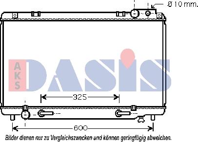 AKS Dasis 210199N - Radiators, Motora dzesēšanas sistēma autodraugiem.lv