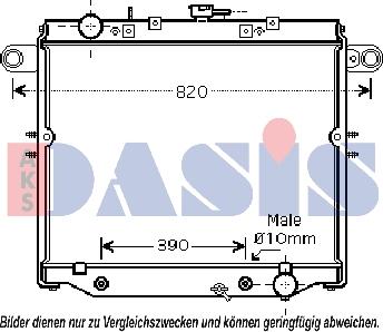 AKS Dasis 210118N - Radiators, Motora dzesēšanas sistēma autodraugiem.lv