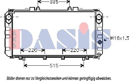 AKS Dasis 210181N - Radiators, Motora dzesēšanas sistēma autodraugiem.lv