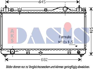 AKS Dasis 210133N - Radiators, Motora dzesēšanas sistēma autodraugiem.lv