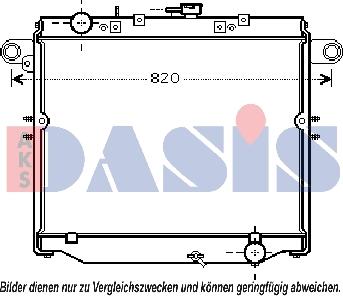 AKS Dasis 210178N - Radiators, Motora dzesēšanas sistēma autodraugiem.lv