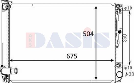 AKS Dasis 210269N - Radiators, Motora dzesēšanas sistēma autodraugiem.lv