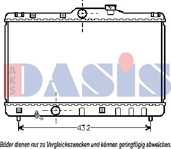 AKS Dasis 210230N - Radiators, Motora dzesēšanas sistēma autodraugiem.lv