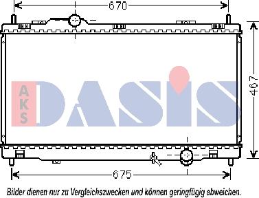 AKS Dasis 210225N - Radiators, Motora dzesēšanas sistēma autodraugiem.lv