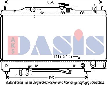 AKS Dasis 211990N - Radiators, Motora dzesēšanas sistēma autodraugiem.lv