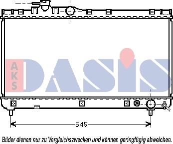 AKS Dasis 211690N - Radiators, Motora dzesēšanas sistēma autodraugiem.lv