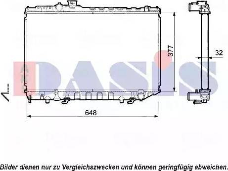 AKS Dasis 211140N - Radiators, Motora dzesēšanas sistēma autodraugiem.lv