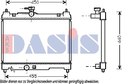 AKS Dasis 211700N - Radiators, Motora dzesēšanas sistēma autodraugiem.lv