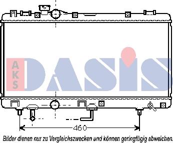 AKS Dasis 213460N - Radiators, Motora dzesēšanas sistēma autodraugiem.lv