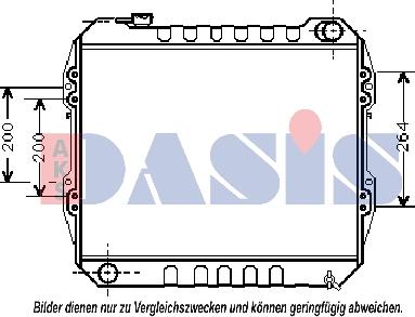 AKS Dasis 213090N - Radiators, Motora dzesēšanas sistēma autodraugiem.lv