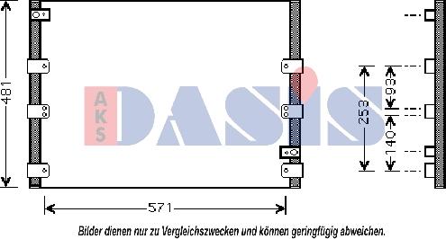 AKS Dasis 212019N - Kondensators, Gaisa kond. sistēma autodraugiem.lv