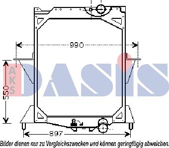 AKS Dasis 280009N - Radiators, Motora dzesēšanas sistēma autodraugiem.lv