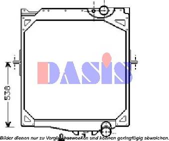 AKS Dasis 280004N - Radiators, Motora dzesēšanas sistēma autodraugiem.lv