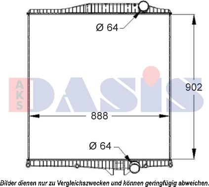 AKS Dasis 280005S - Radiators, Motora dzesēšanas sistēma autodraugiem.lv