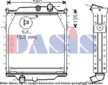 AKS Dasis 280014N - Radiators, Motora dzesēšanas sistēma autodraugiem.lv