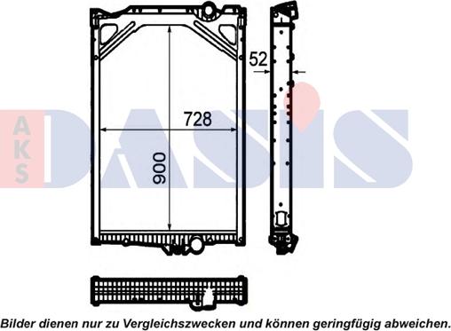 AKS Dasis 280029N - Radiators, Motora dzesēšanas sistēma autodraugiem.lv