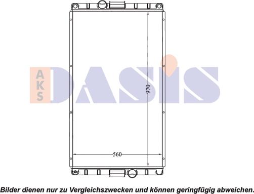 AKS Dasis 280020N - Radiators, Motora dzesēšanas sistēma autodraugiem.lv